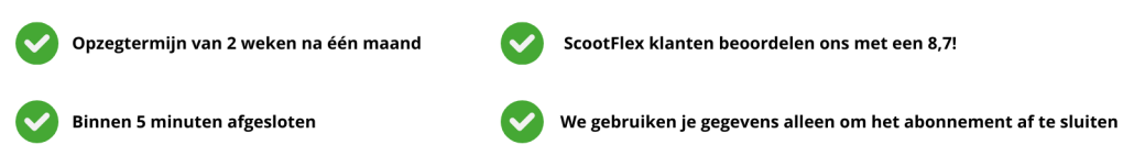 Voordelen ScootFlex abonnement